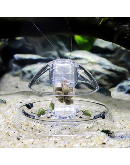 Plastic Clear Snail Trap Free Bait for Aquarium Fish Tank Plants Planarian Leech Catch Environment