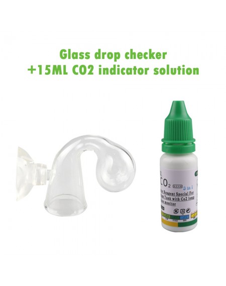 Fish Tank CO2 Monitor Glass Drop Checker PH Long Term Indicator Monitor Tester 15ML