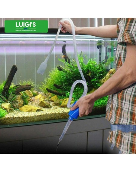 Aquarium Siphon Tube Fish Tank Cleaner Vacuum Pump Gravel Filter Trap Sand Exchange Water Tool Suction Tube (1.4m)