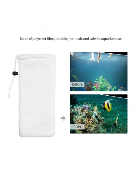 11*24cm Magic Aquarium Filter Bag High Permeability Filtration for Fresh Water & Saltwater Fish Tank Aquaculture