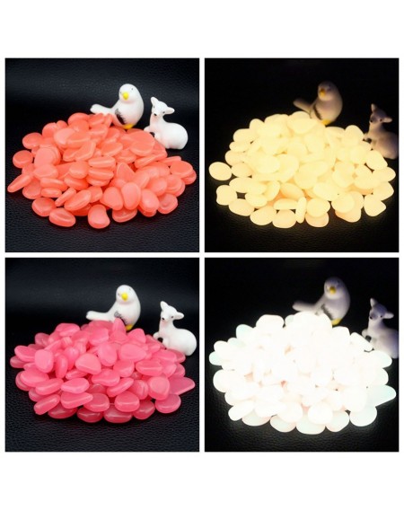 60pcs/Bag Luminous Pebbles Colorful Stones