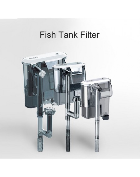 Fish Tank Filter Aquarium External Filter Waterfall Suspension Oxygen Pump Submersible Hanging Fliter