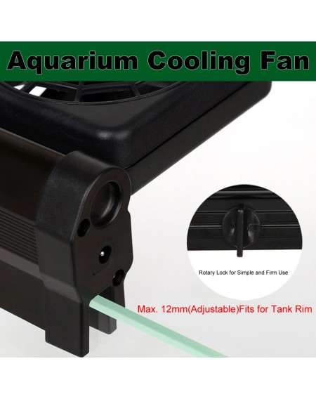 Aquarium Cooling Fan Fish Tank Cold Wind Chiller Adjustable 2 Level Wind 100-240V