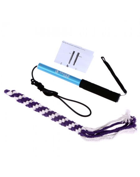 Extendable Dog Puppy Teaser Pole Wand Outdoor Interactive Pet Dog Flirt Pole Training Exercise Rope Toy