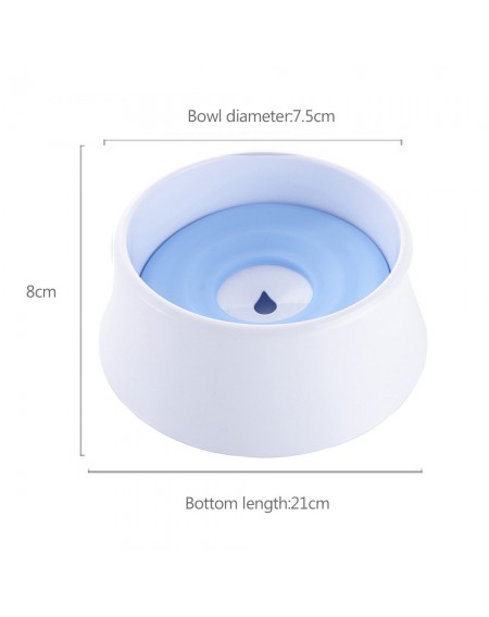 Pet Dog Drinking Floating Bowl Dog Water Bowl Spill-proof Water Bowl with Floating Disk for Dogs Cats Pet