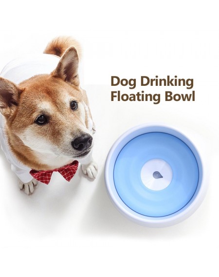 Pet Dog Drinking Floating Bowl Dog Water Bowl Spill-proof Water Bowl with Floating Disk for Dogs Cats Pet