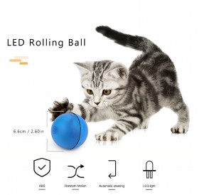 Cat Toy Rolling Ball LED Red Light Motion Activated Ball Pet Interactive Toy