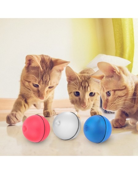 Cat Toy Rolling Ball LED Red Light Motion Activated Ball Pet Interactive Toy