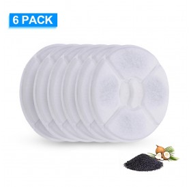 Cat Water Fountain Filters Replacement Filters for Flower Fountain Cat Water Fountain Water Dispenser 6PCS