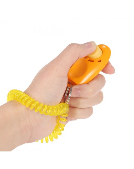 New 7 Pack Pet Dog Training Clicker Trainer Aid Wrist Clicker Tool for Dog with Wrist Strap