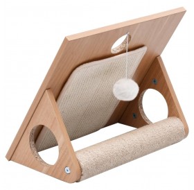 Cat scratching triangle with sisal scratching mats 40 cm