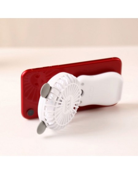 New USB Portable Mini Rechargeable Handheld Fan Silicone Suction Cup Mobile Phone Bracket Night Light Fan