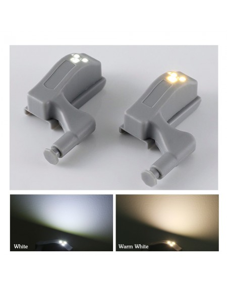 1PC Universal LED Hinge Night Light Sensor For Cabinet Kitchen Living Room Bedroom Cupboard Closet Wardrobe Lamp Without Battery