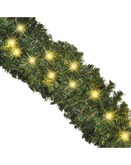 Christmas garland with LED light chain 20 m