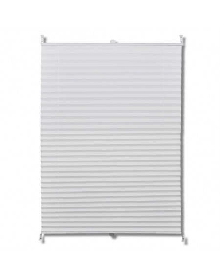 White Curtain Pleated blind Plisse 80X150cm
