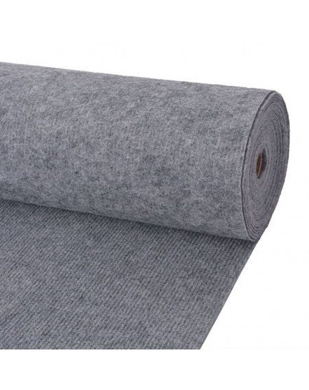 Exhibition carpet, grooves 1.6 × 10 m gray