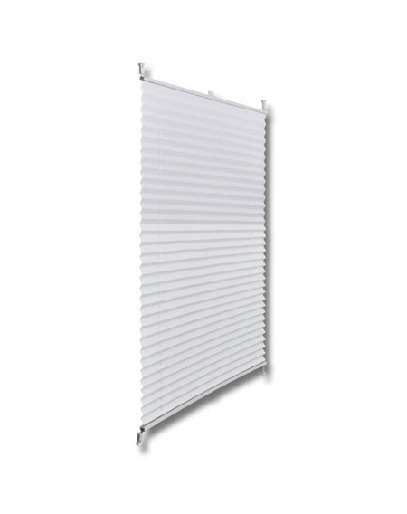 White Curtain Pleated blind Plisse 90X100cm