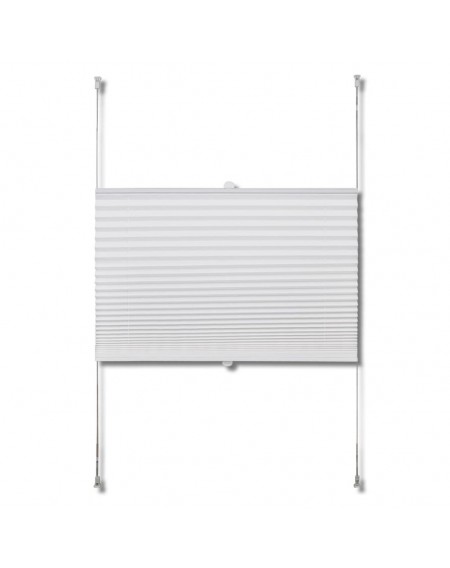Pleated Blinds Plisse White Curtain 80x100cm