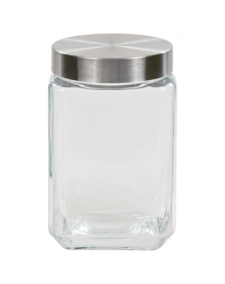 Storage jars with silver lid 6 pcs. 800/1200/1700 ml