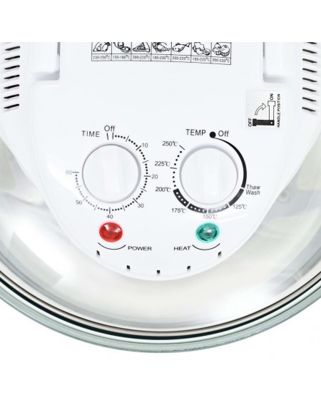 Halogen convection oven with extension ring 1400 W 17 L