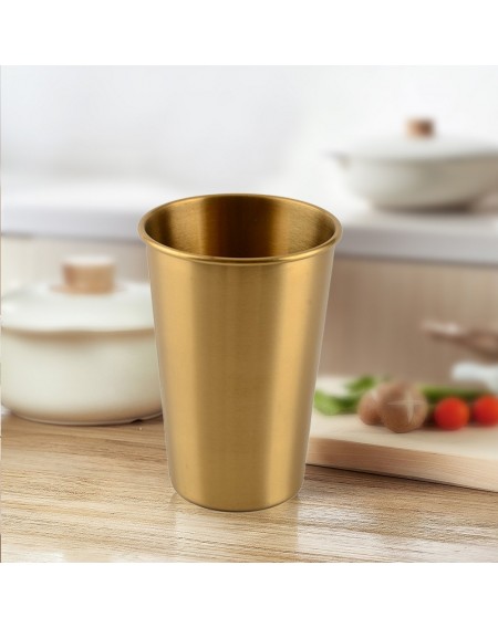 Stainless Steel Cups 500ml Pint Drinking Cups Metal Drinking Glass Single Wall Water Cup for Kids and Adults