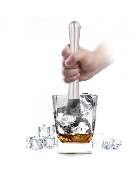 Stainless Steel Drink Muddler Cocktail Muddler Bar Tool for Serving Kitchen Barbecue Party Bar BBQ