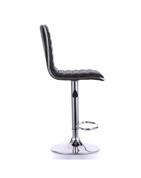 iKayaa 2PCS/Set of 2 PU Leather Pneumatic Swivel Bar Stools Chairs Height Adjustable Counter Pub Chair Barstools Heavy-duty