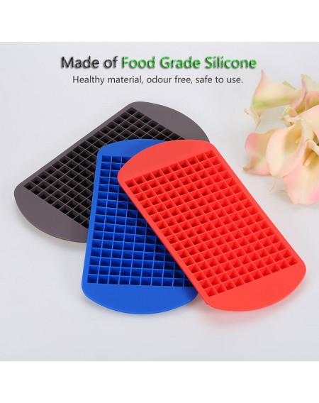 Approved Food Grade Silicone 160 Grids Small Ice Maker Tiny Ice Cube Trays Chocolate Mold Mould Maker for Kitchen Bar Party Drinks