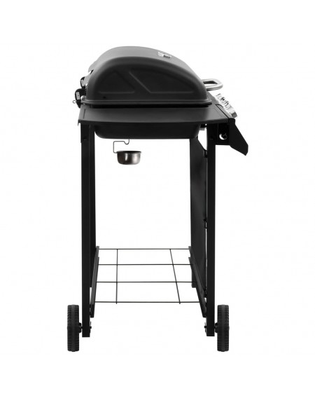 Gas grill with 4 burners black